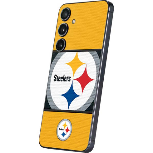 NFL Pittsburgh Steelers Zone Block Galaxy S25 Skin